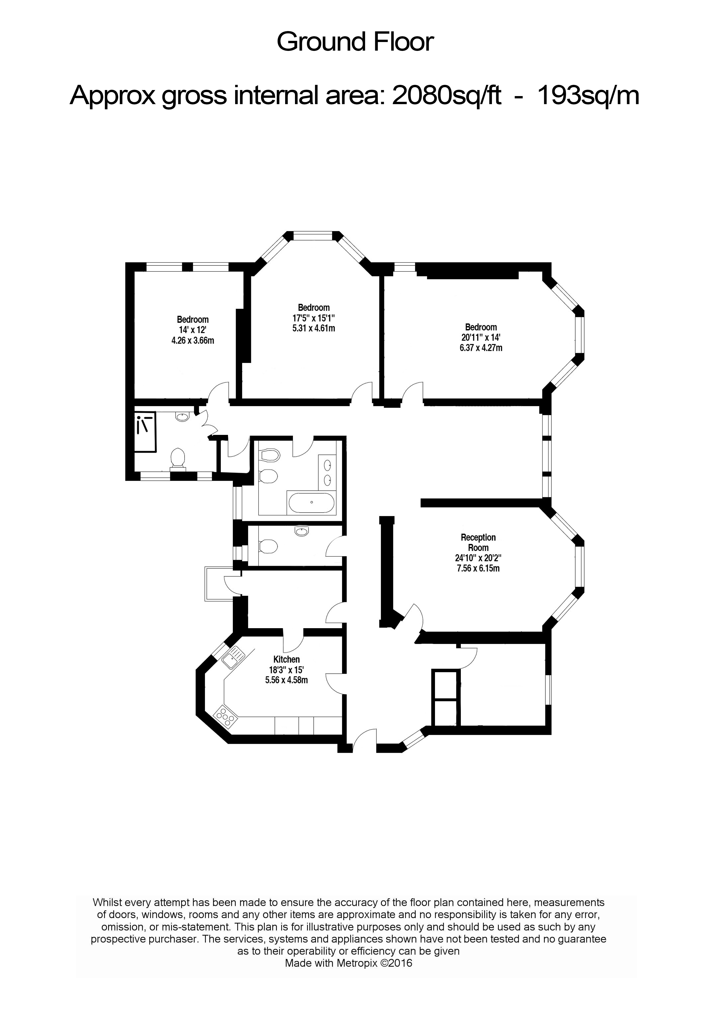 4  bedrooms flat to rent in East Heath Road, Hampstead, NW3-Floorplan
