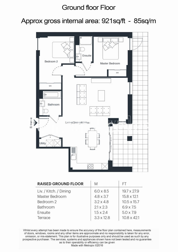 2  bedrooms flat to rent in The Avenue, Kensal Rise, NW6-Floorplan