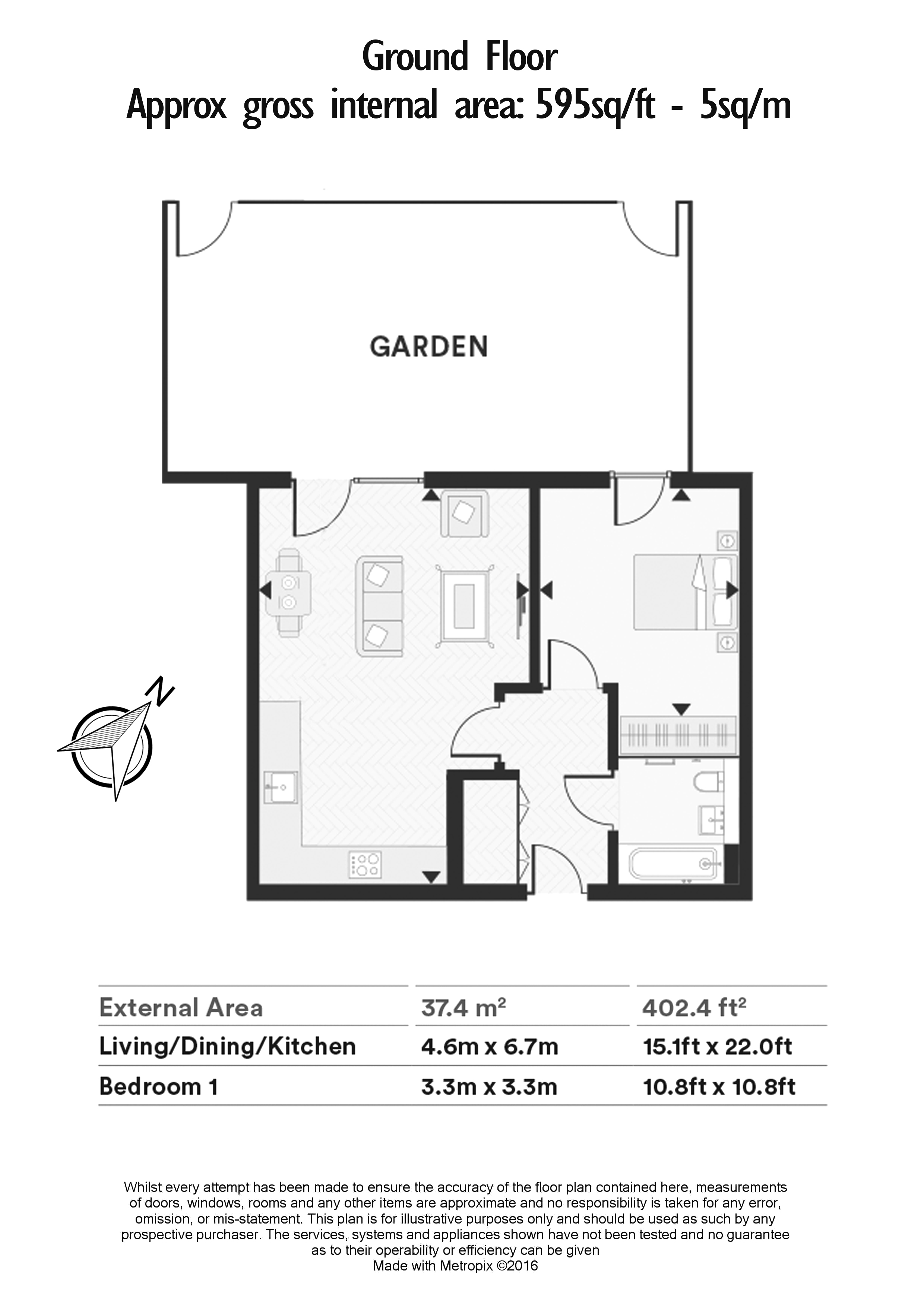 1  bedroom flat to rent in Explorer Way, Hampstead, NW7-Floorplan