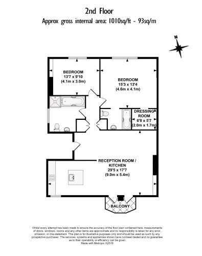2 bedrooms flat to rent in Lambolle Road, Hampstead, NW3-Floorplan