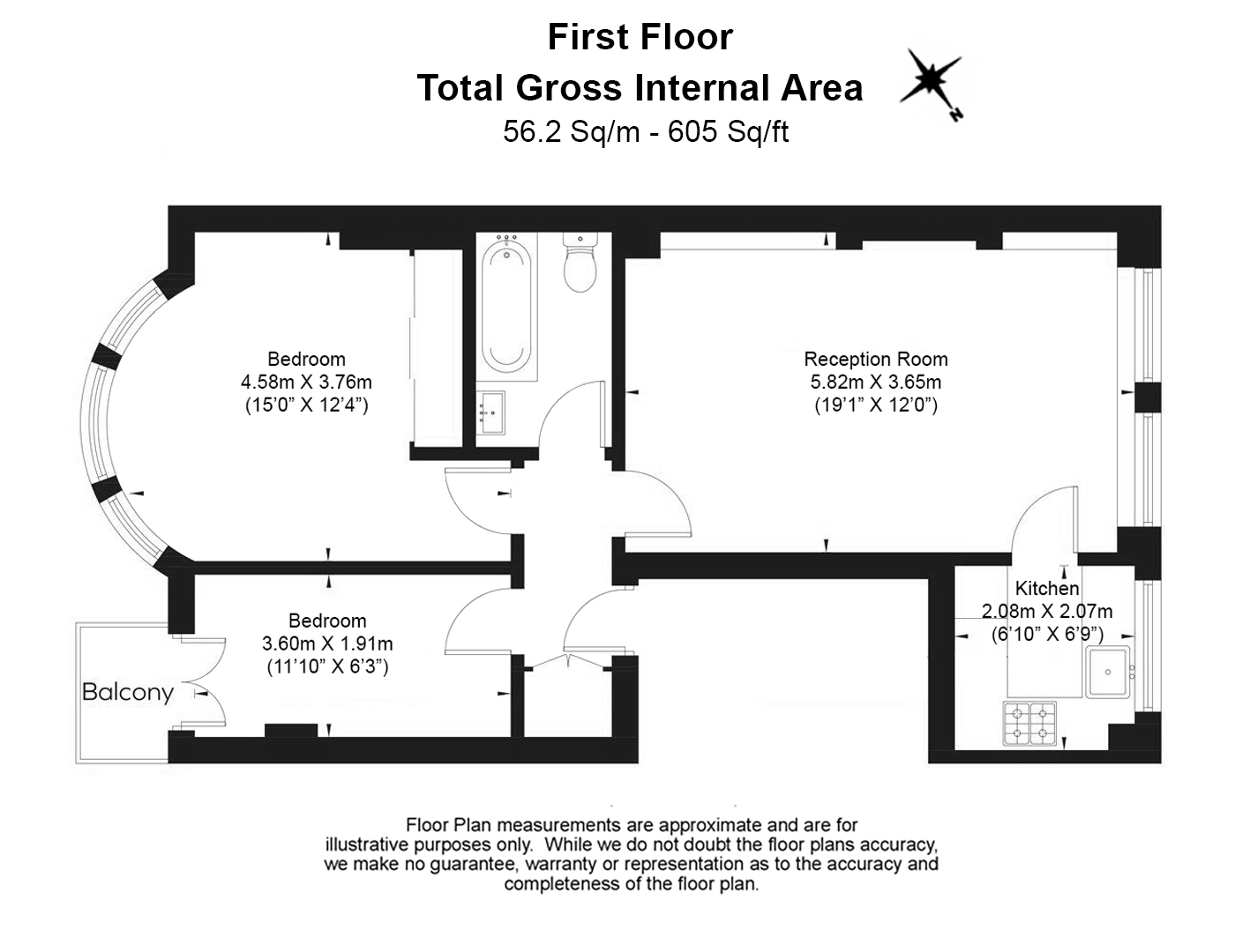 2  bedrooms flat to rent in Elgin Avenue, Maida Vale, W9-Floorplan