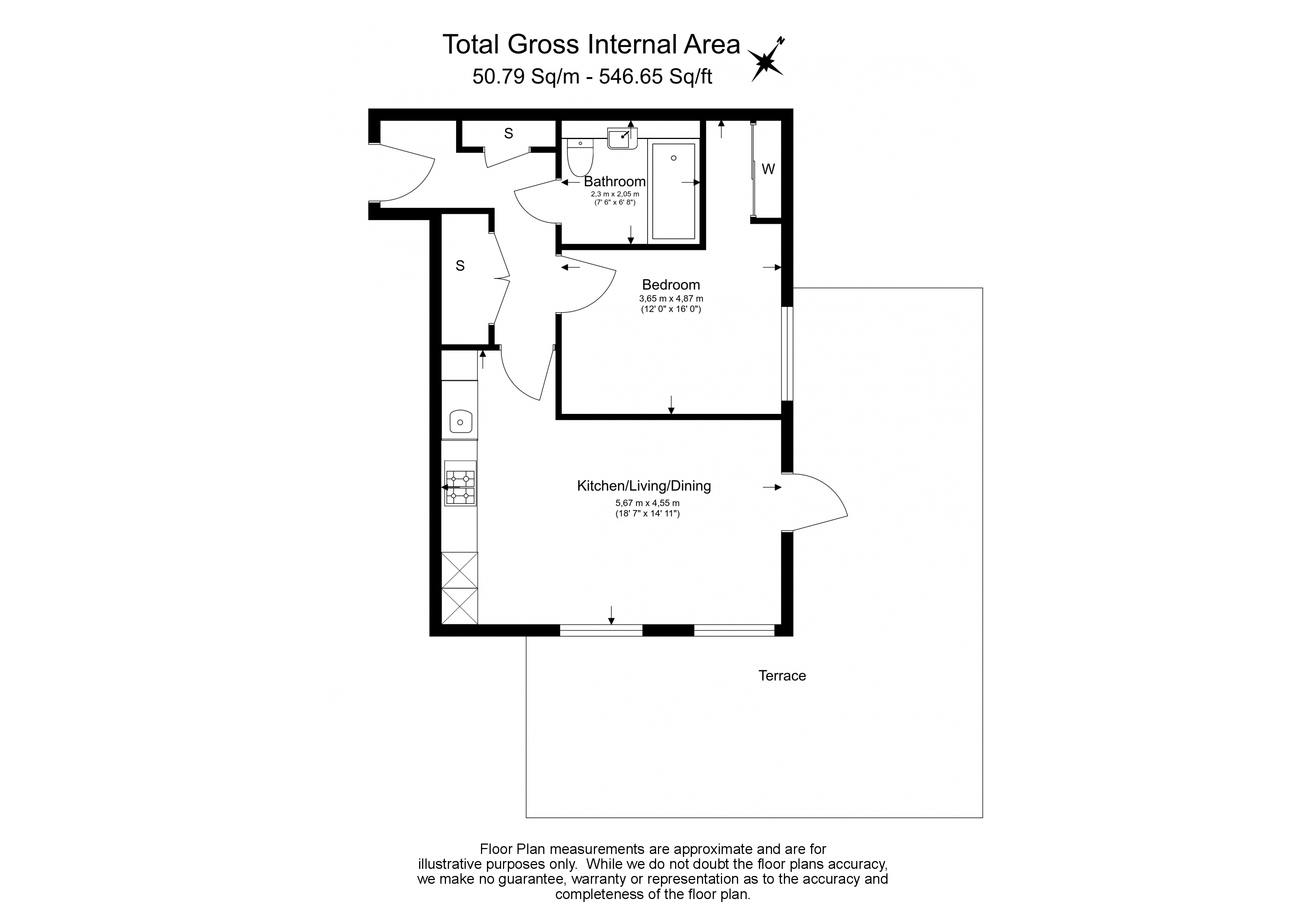 1  bedroom flat to rent in Dodson House, Hampstead, NW7-Floorplan
