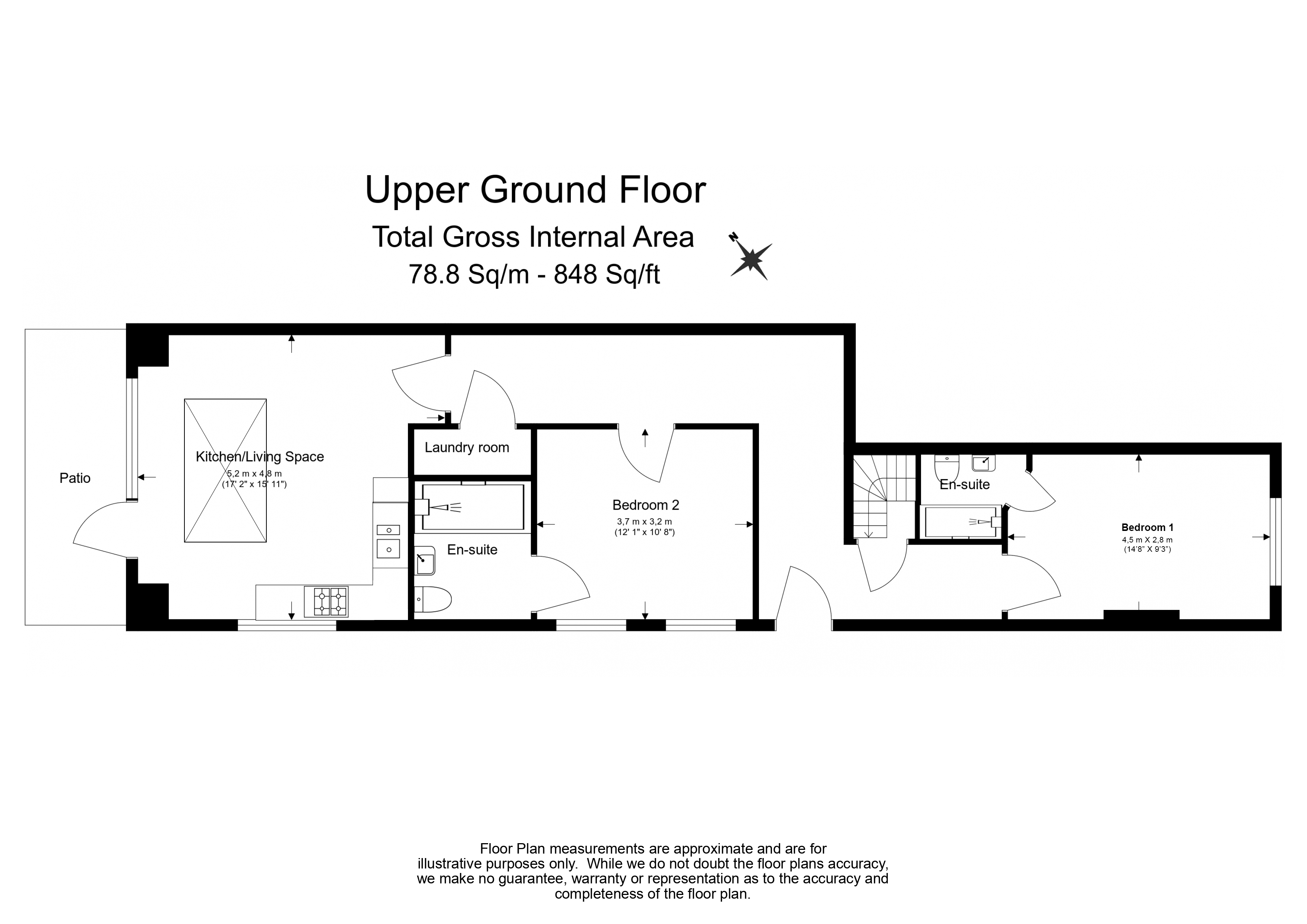2  bedrooms flat to rent in Finchley Road, Hampstead, NW3-Floorplan