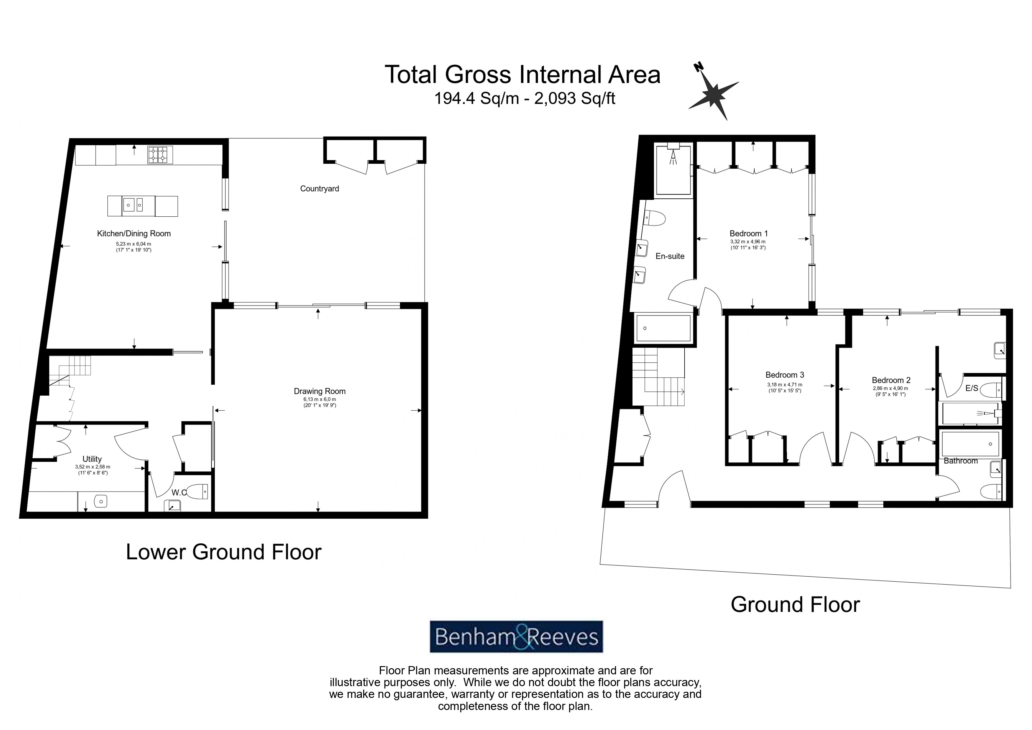 3  bedrooms flat to rent in Manor Mews, Maida Vale, NW8-Floorplan