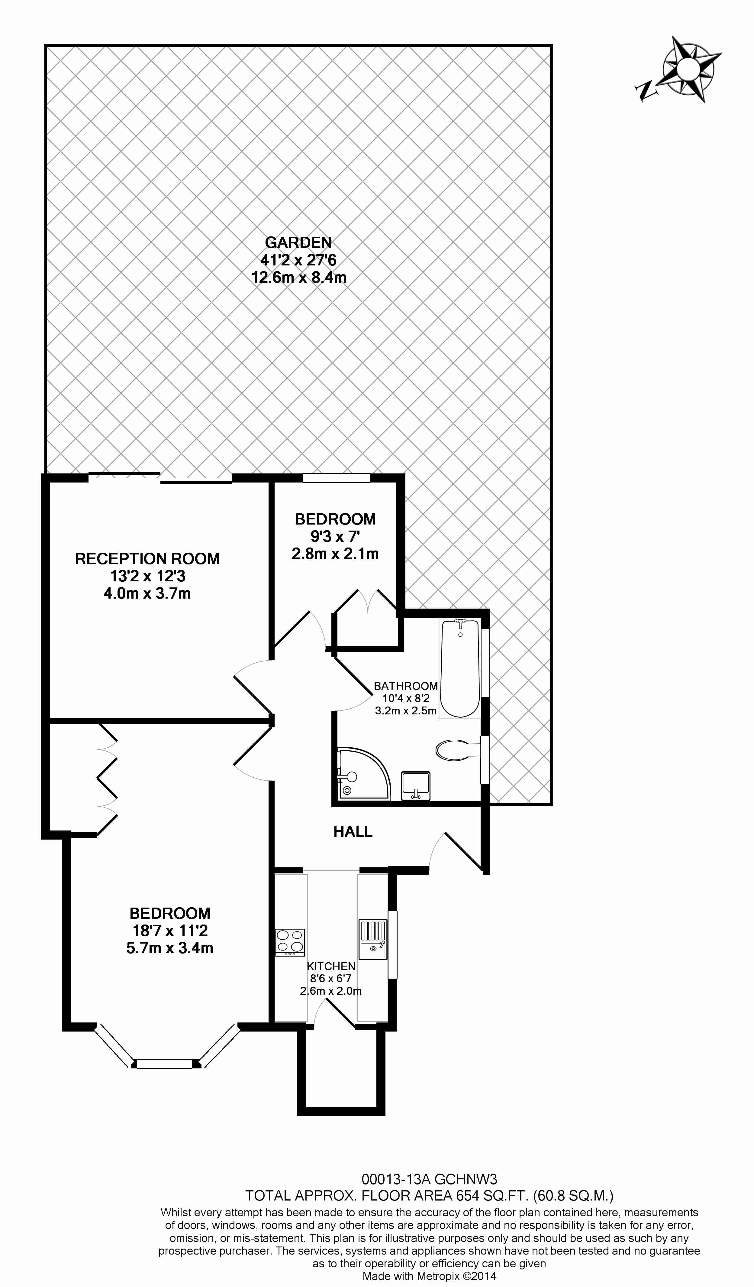 2  bedrooms flat to rent in Gayton Crescent, Hampstead, NW3-Floorplan