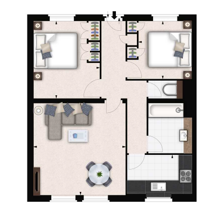 2  bedrooms flat to rent in 161 Fulham Road, Chelsea, SW3-Floorplan