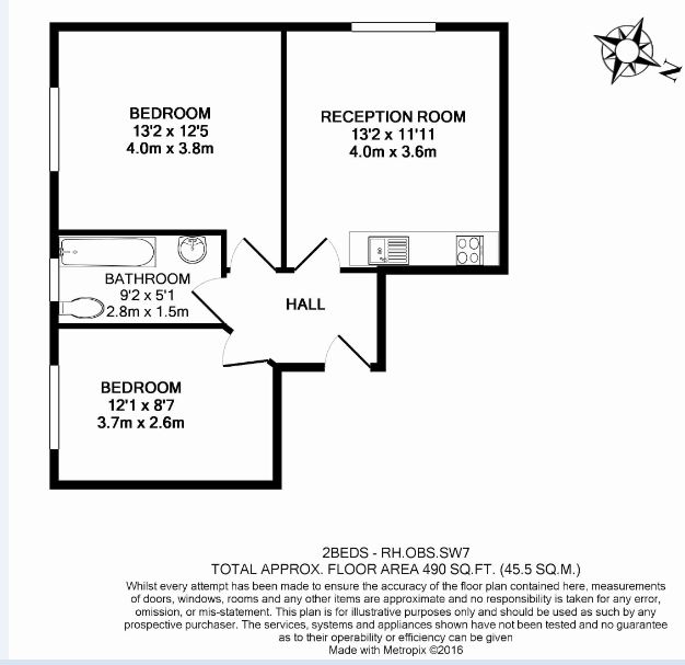 2 bedrooms  for sale in Roland House, South Kensington, SW7-Floorplan
