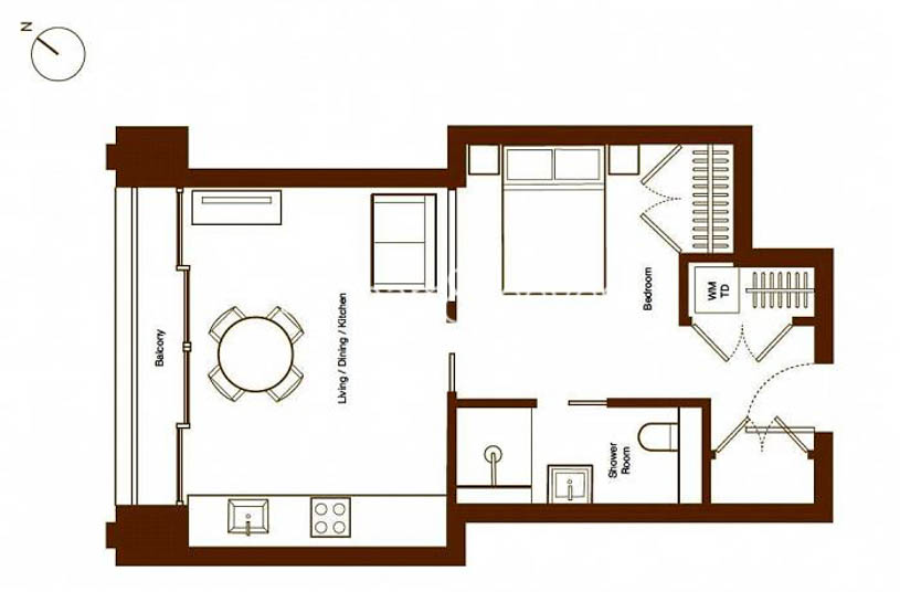 Studio flat to rent in 55 Victoria Street, Victoria, SW1-Floorplan