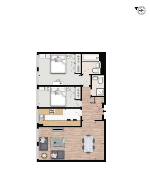 2 bedrooms flat to rent in Luke House, Victoria, SW1P 2JJ-Floorplan