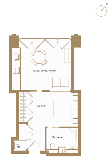 Studio flat to rent in Victoria Street, Victoria, SW1H-Floorplan