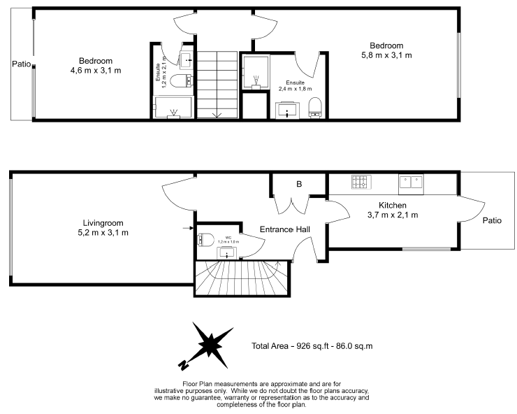 2 bedrooms  for sale in Longmoore Street, Victoria, SW1V-Floorplan