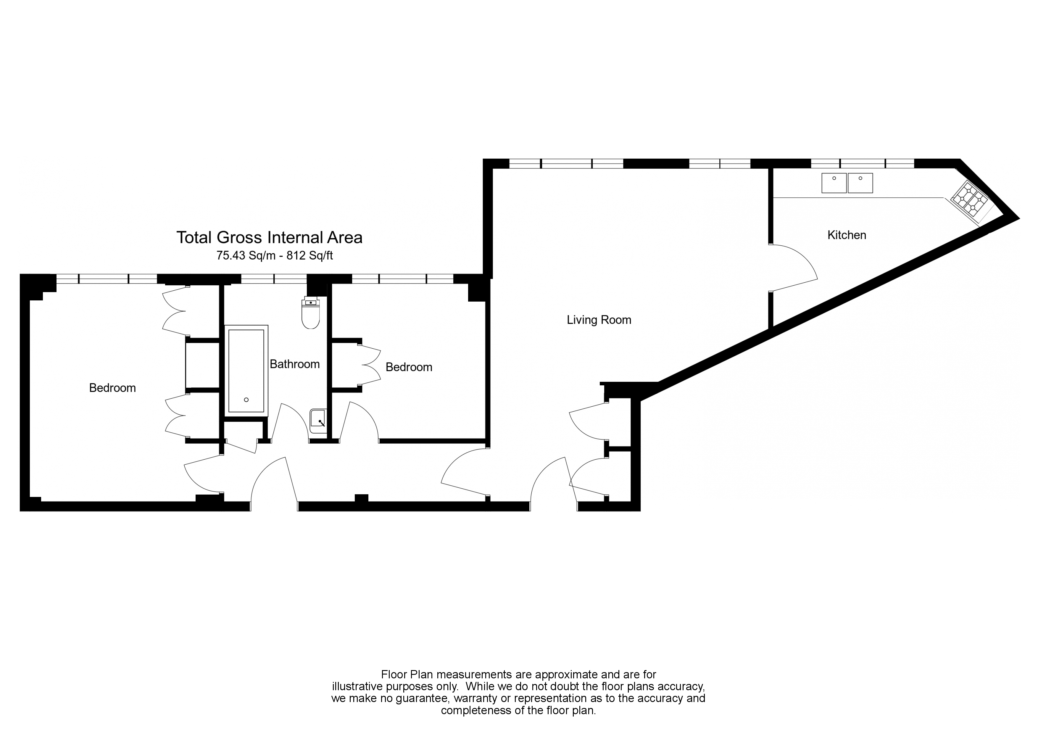 2 bedrooms flat to rent in Hill Street, Mayfair, W1J-Floorplan