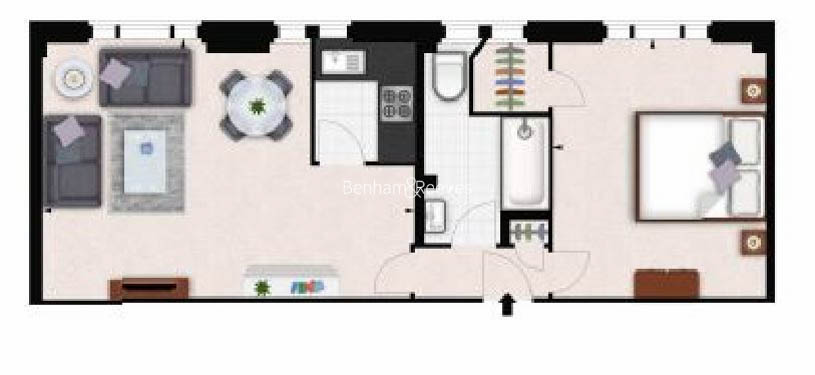 1  bedroom flat to rent in Hill Street, Mayfair, W1J-Floorplan