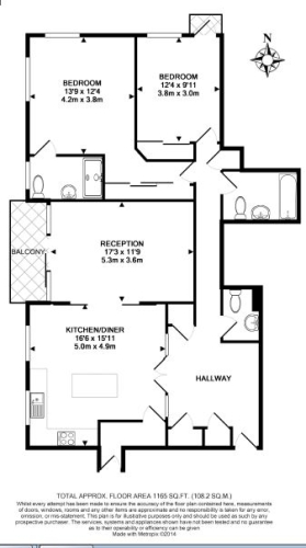 3 bedrooms  for sale in Kingston House South, Knightsbridge, SW7-Floorplan