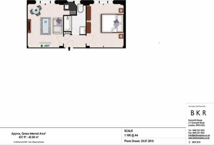1 bedroom(s) flat to rent in Hill Street, Mayfair, W1J-Floorplan