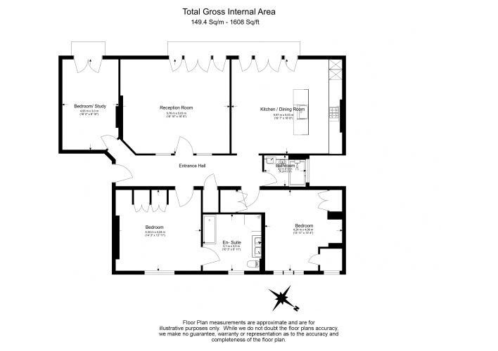 3  bedrooms flat to rent in Carlisle Mansions, Carlisle Place, Victoria SW1P-Floorplan