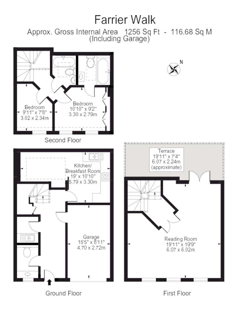 2  bedrooms flat to rent in Farrier Walk, Chelsea SW10-Floorplan