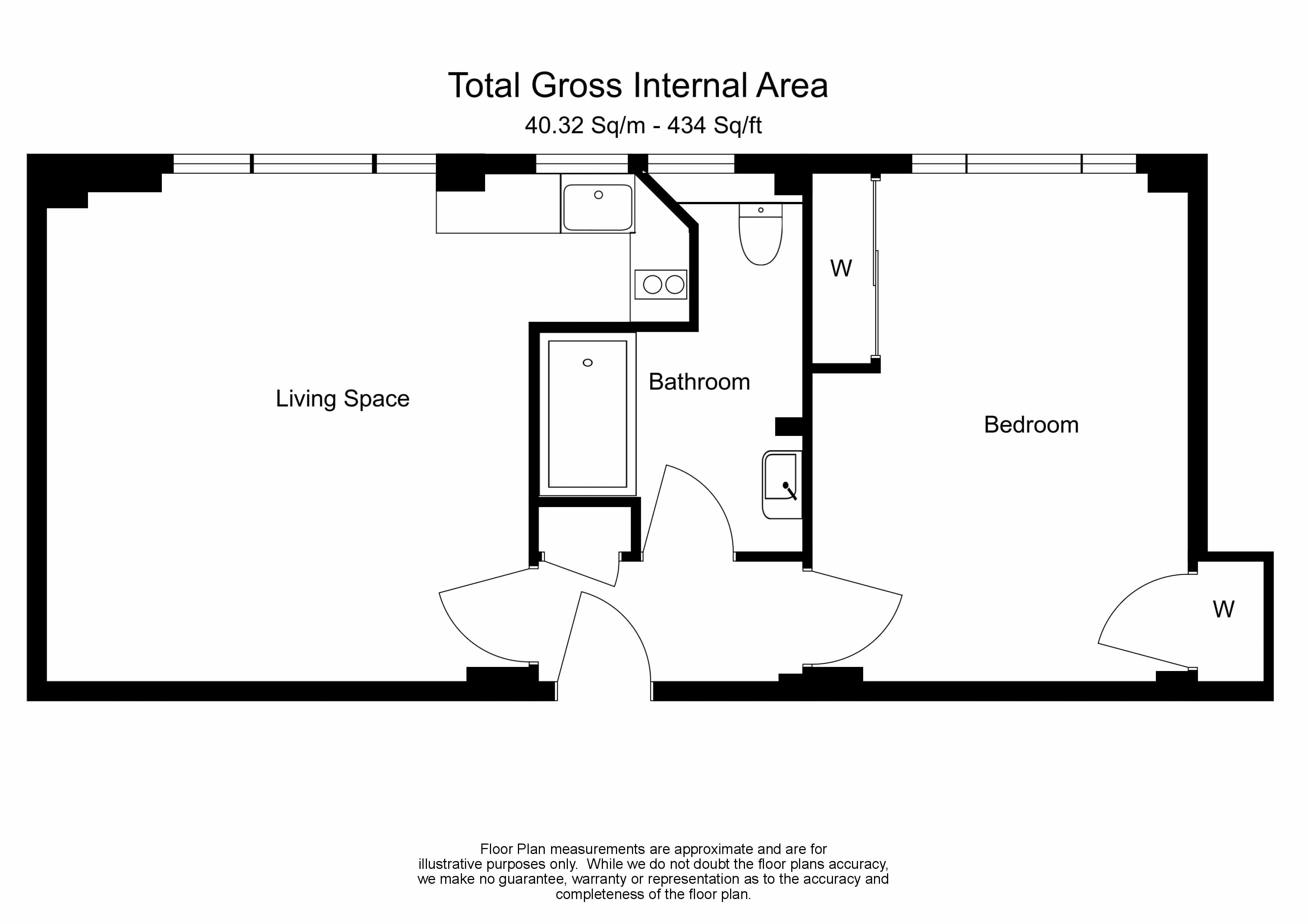 1  bedroom flat to rent in Hill Street, Mayfair, W1J-Floorplan