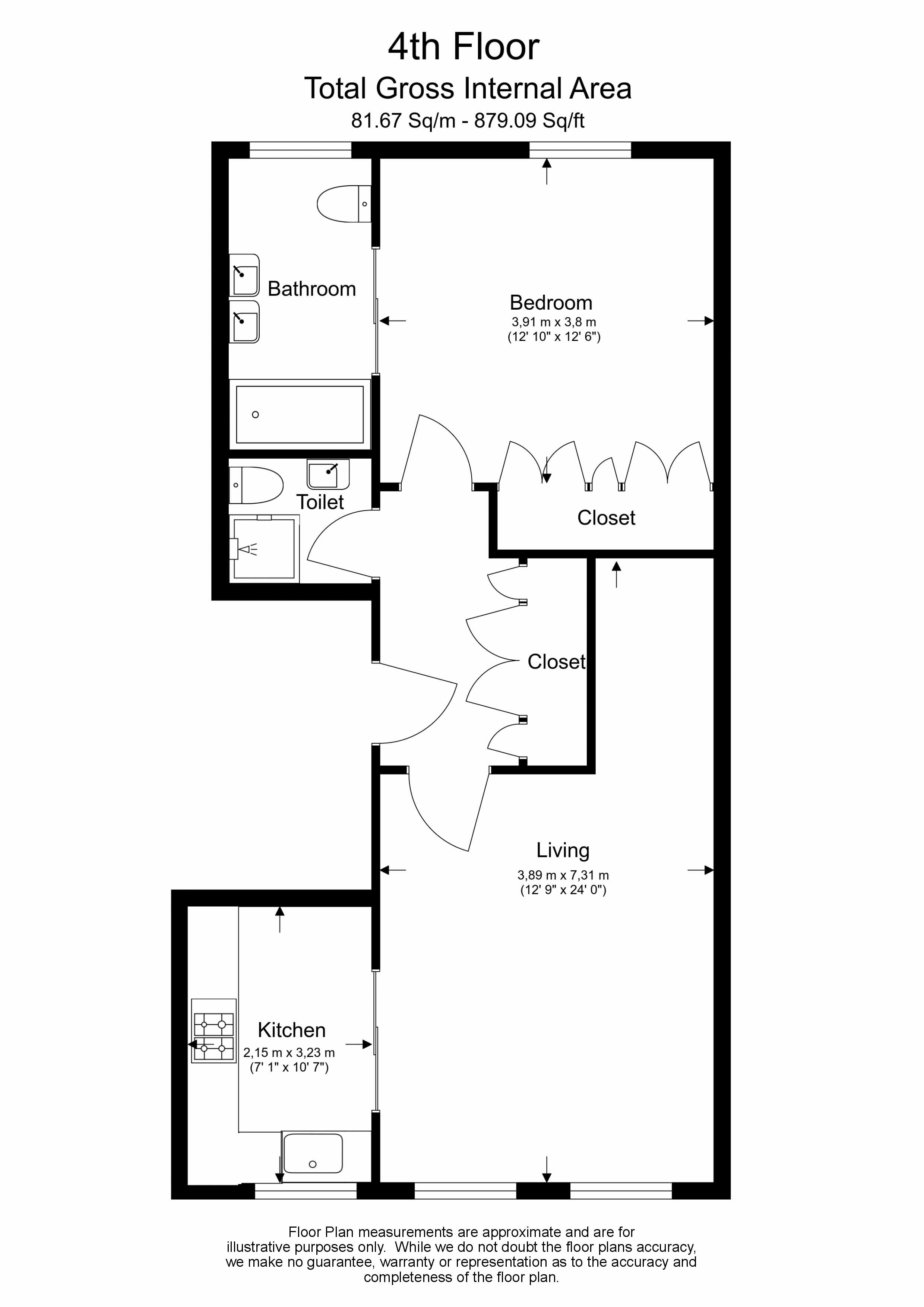 1  bedroom flat to rent in Ennismore Gardens, Knightsbridge, SW7-Floorplan