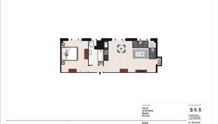 1  bedroom flat to rent in 22 Hill Street, Mayfair, W1J-Floorplan