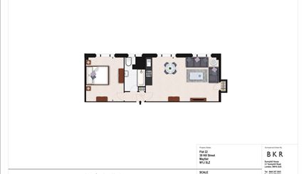 1 bedroom flat to rent in 22 Hill Street, Mayfair, W1J-Floorplan