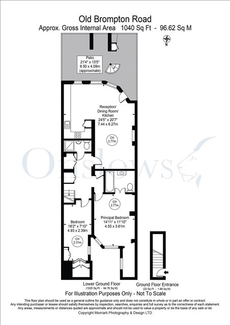 2 bedrooms flat to rent in Old Brompton Road, South Kensington, SW5-Floorplan