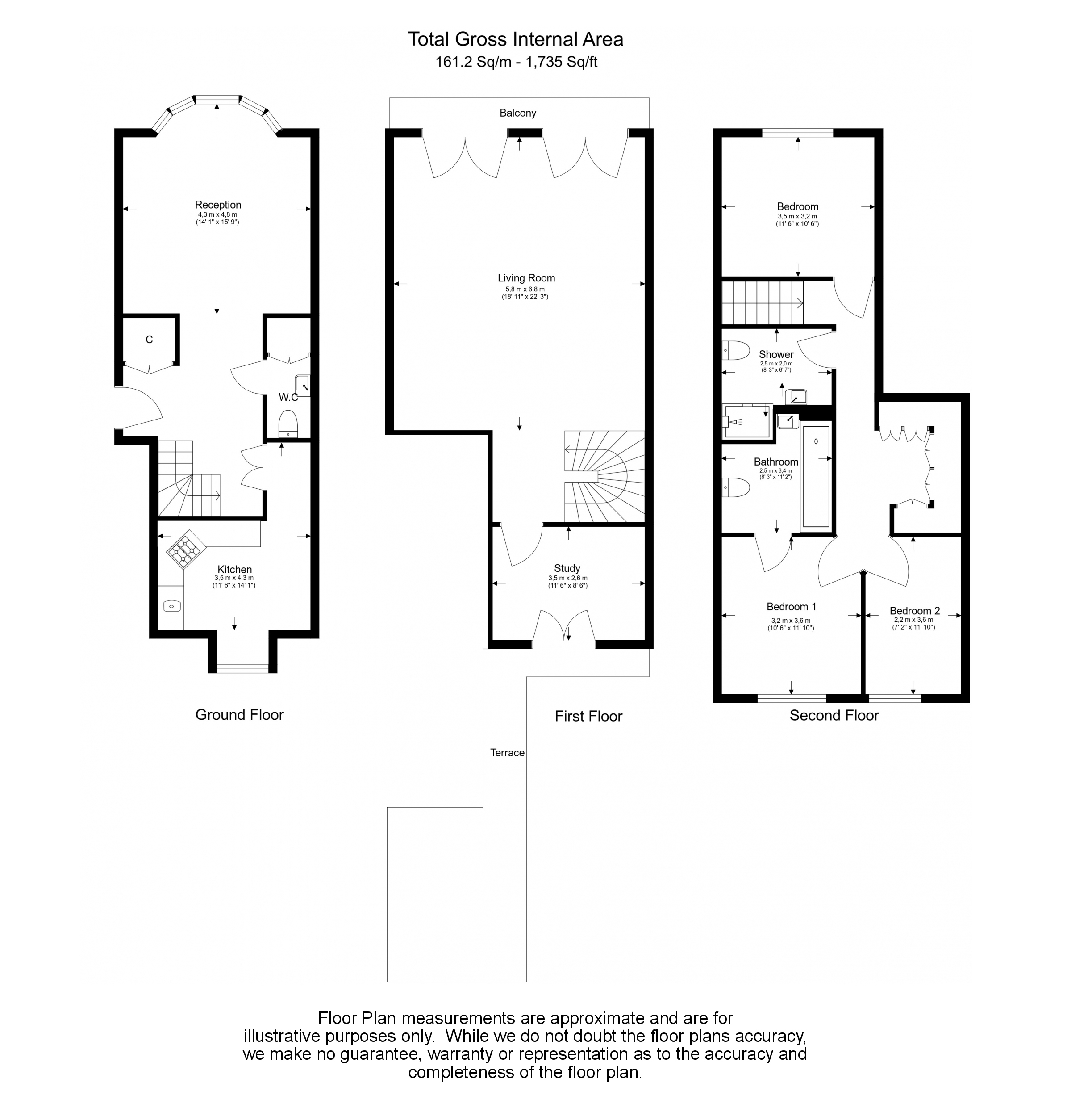 3 bedrooms flat to rent in Queensberry Place, Knightsbridge, SW7-Floorplan