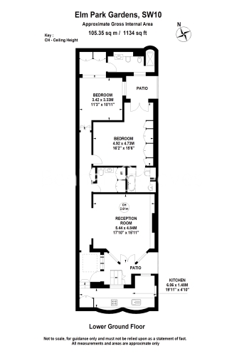 2  bedrooms flat to rent in Elm Park Gardens, Knightsbridge, SW10-Floorplan