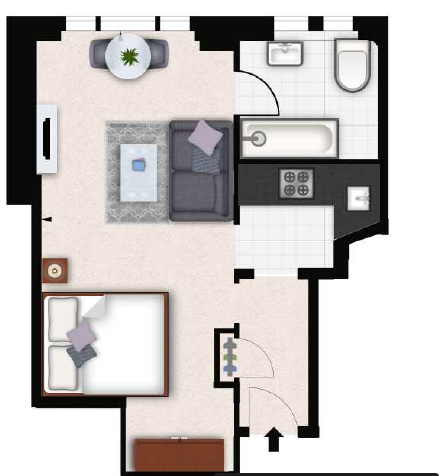 Studio flat to rent in 78, 39 Hill Street, W1J 5NA-Floorplan