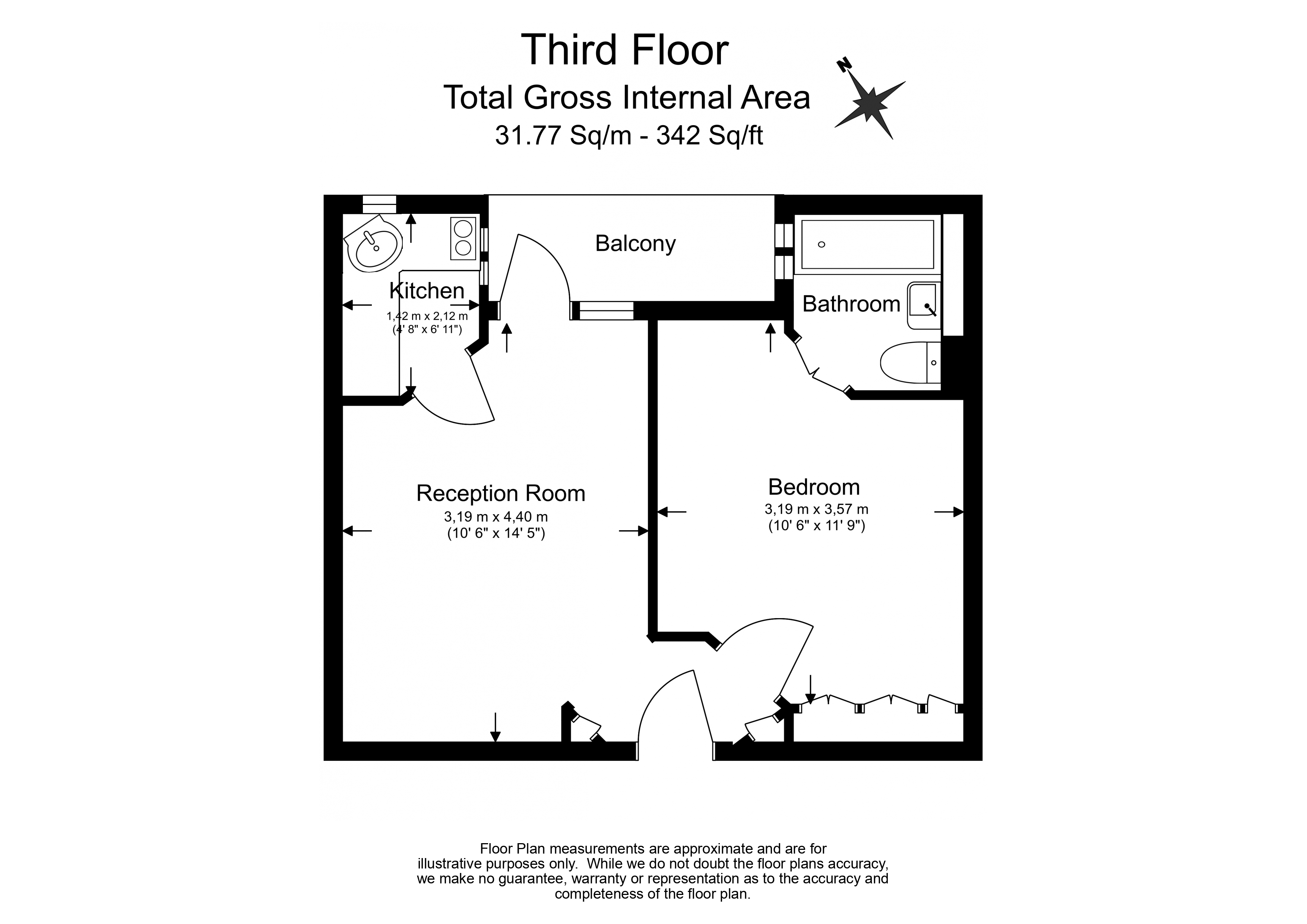 1 bedroom  for sale in Sloane Avenue Mansions, Chelsea, SW3-Floorplan
