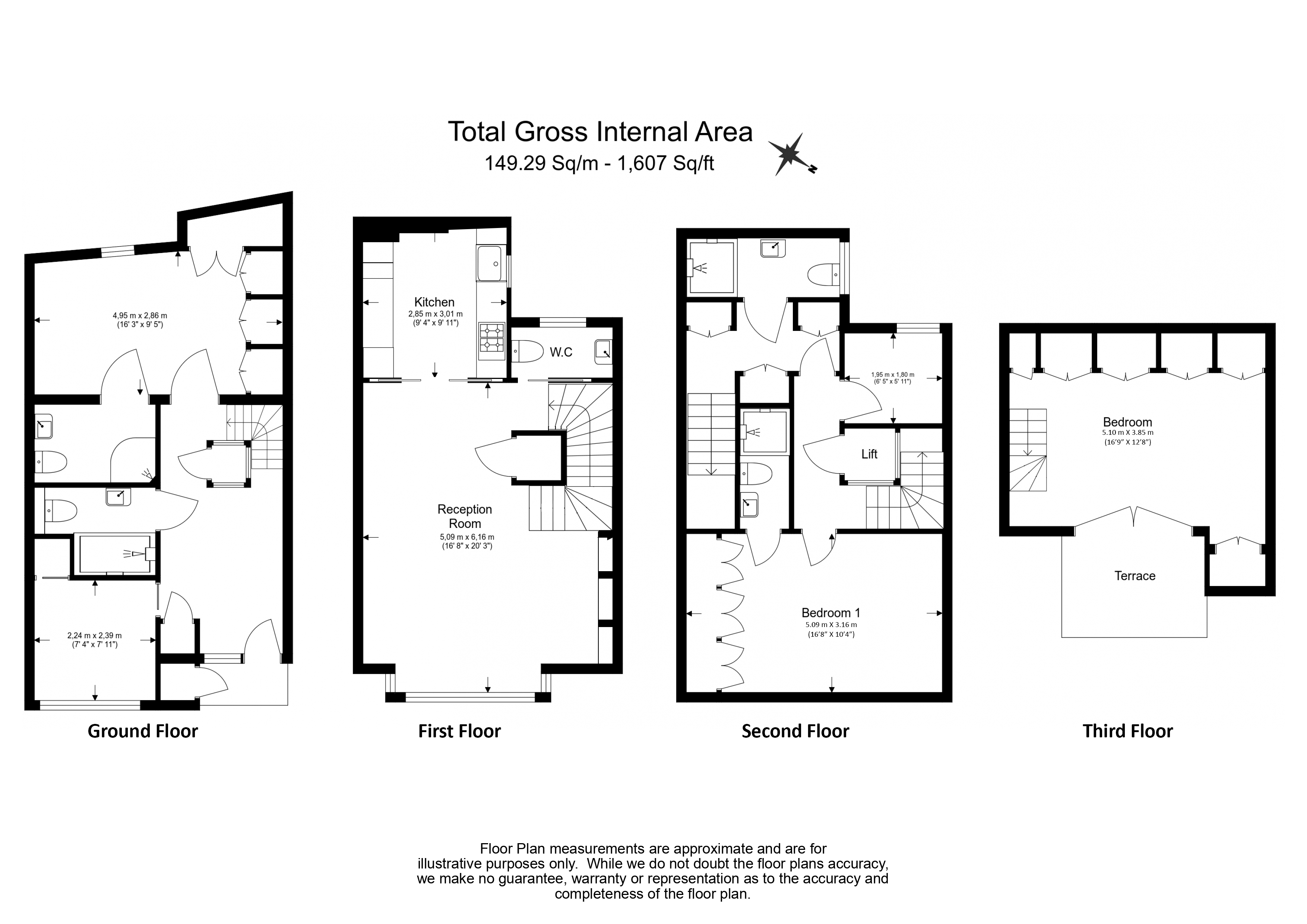 4  bedrooms house to rent in St. Catherine's Mews, Chelsea, SW3-Floorplan
