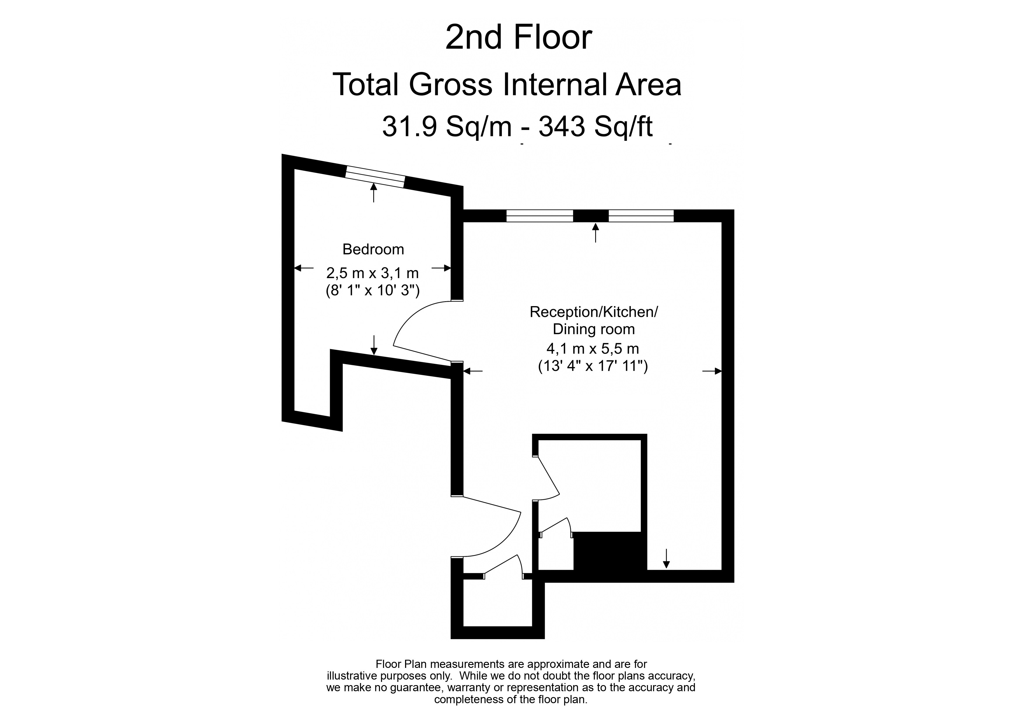 1  bedroom flat to rent in Egerton Gardens, Knightsbridge, SW3-Floorplan