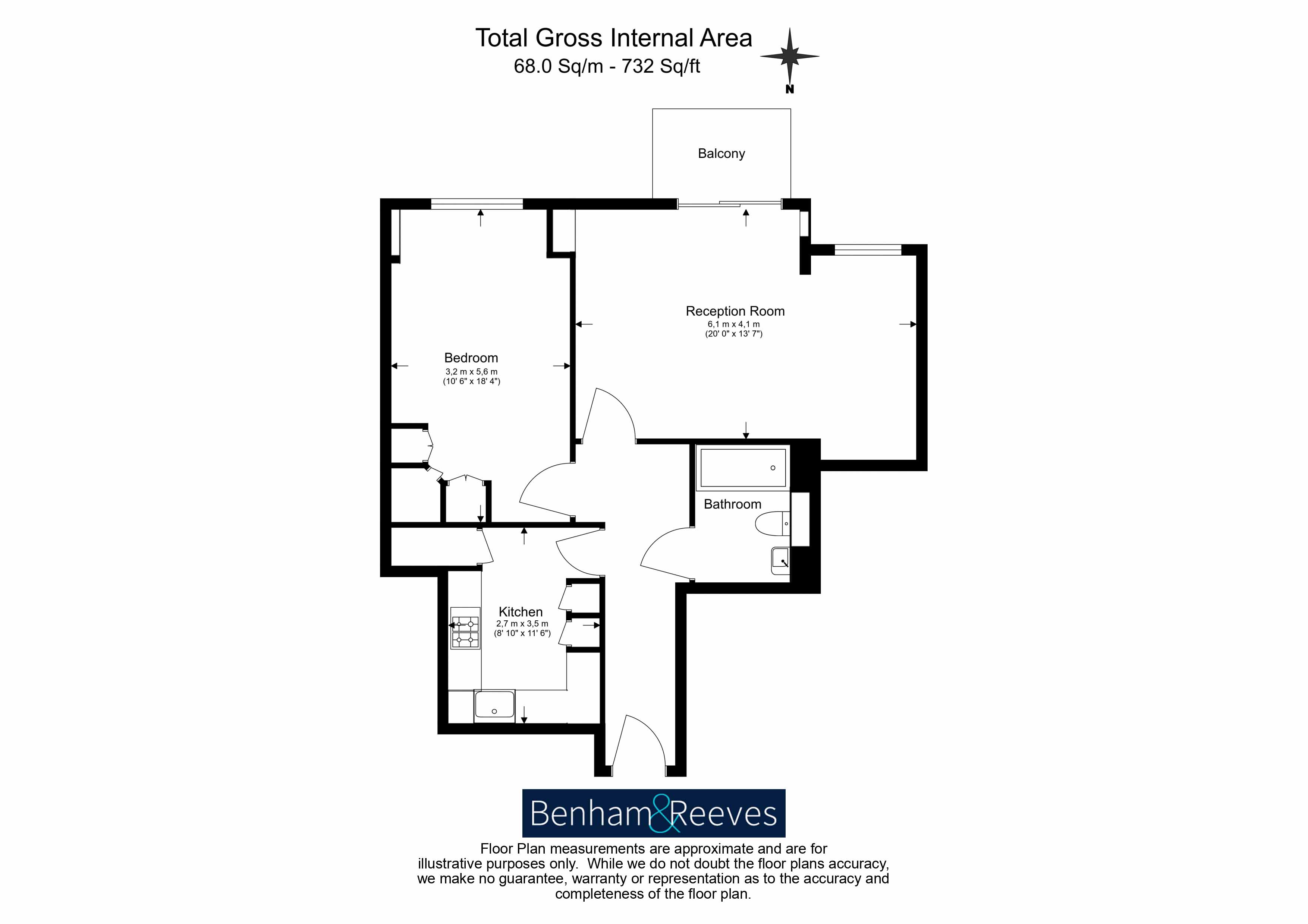 1  bedroom flat to rent in Artillery Mansions, Victoria, SW1H-Floorplan