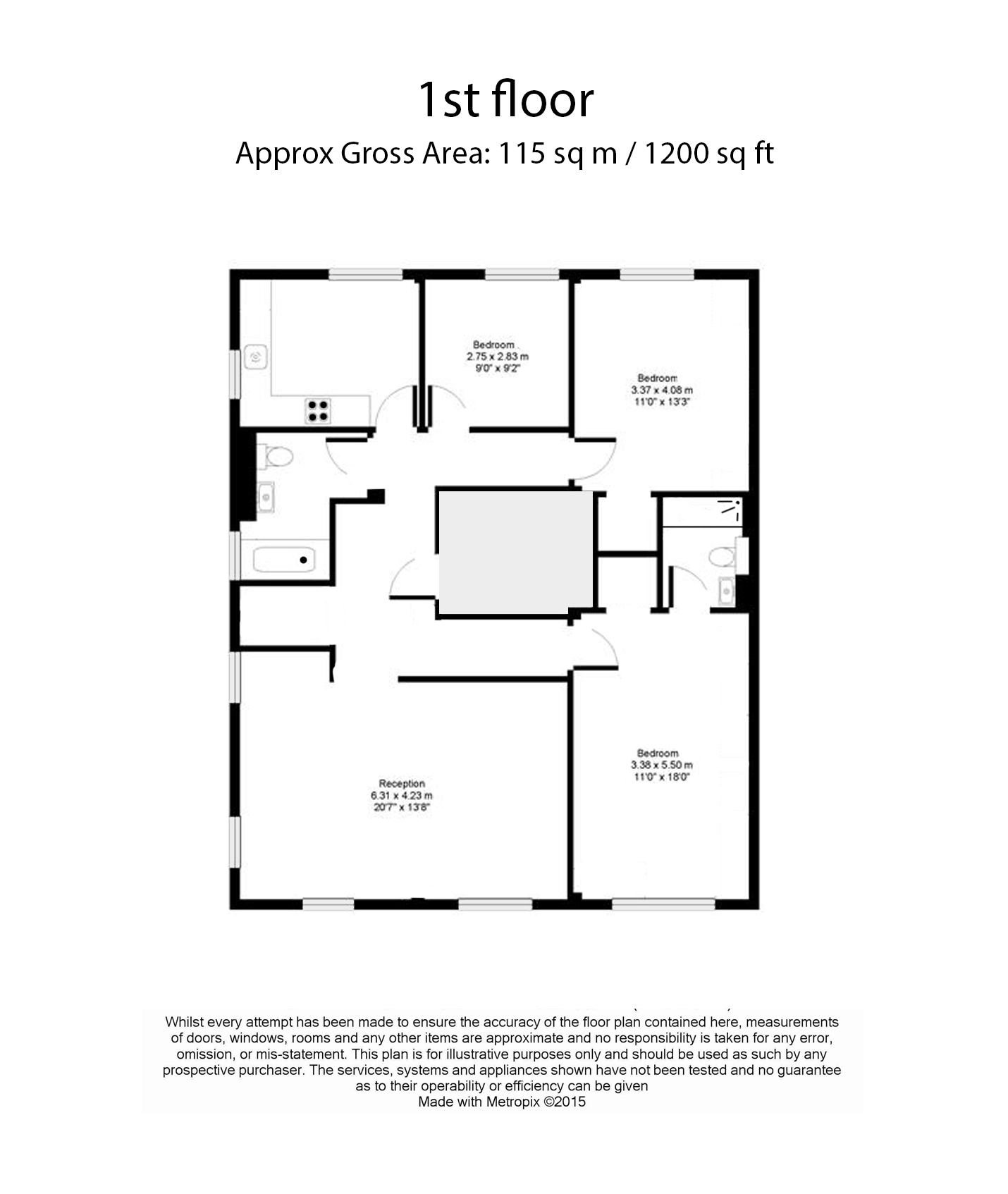 3  bedrooms flat to rent in Princes Gate Mews, South Kensington, SW7-Floorplan