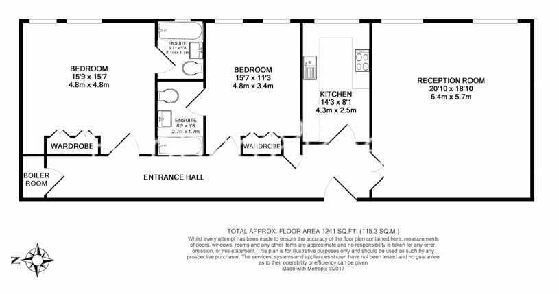 2  bedrooms flat to rent in Jermyn Street, Mayfair, SW1-Floorplan