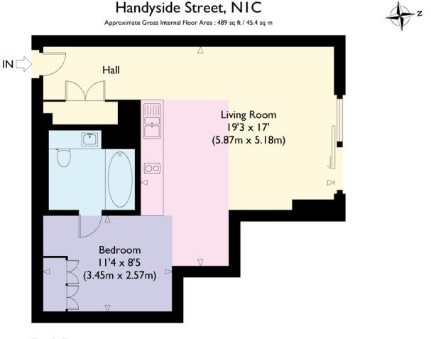 1  bedroom flat to rent in Plimsoll Building, Kings Cross, N1C-Floorplan