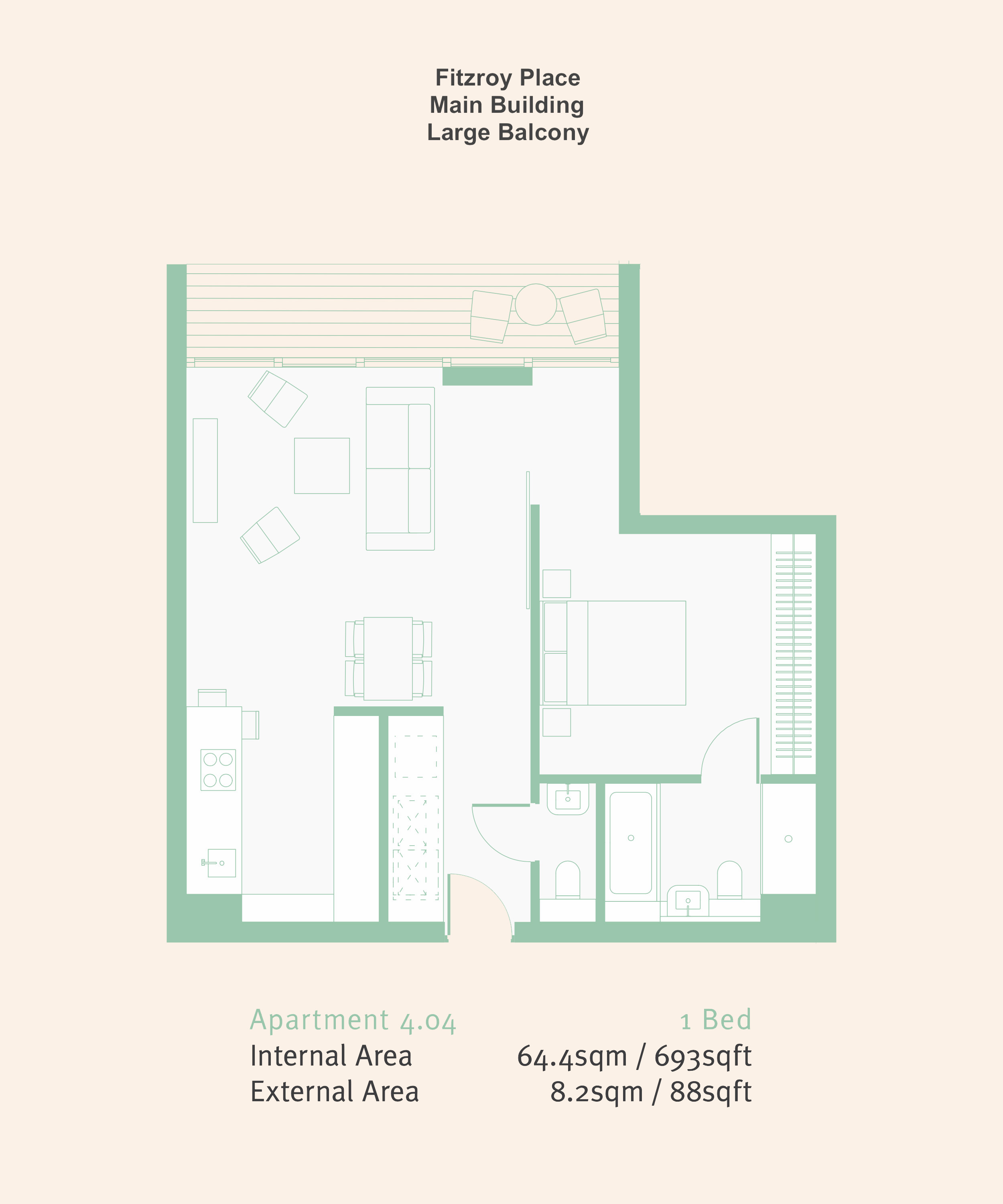 1 bedroom flat to rent in Fitzrovia, Oxford Circus W1T-Floorplan