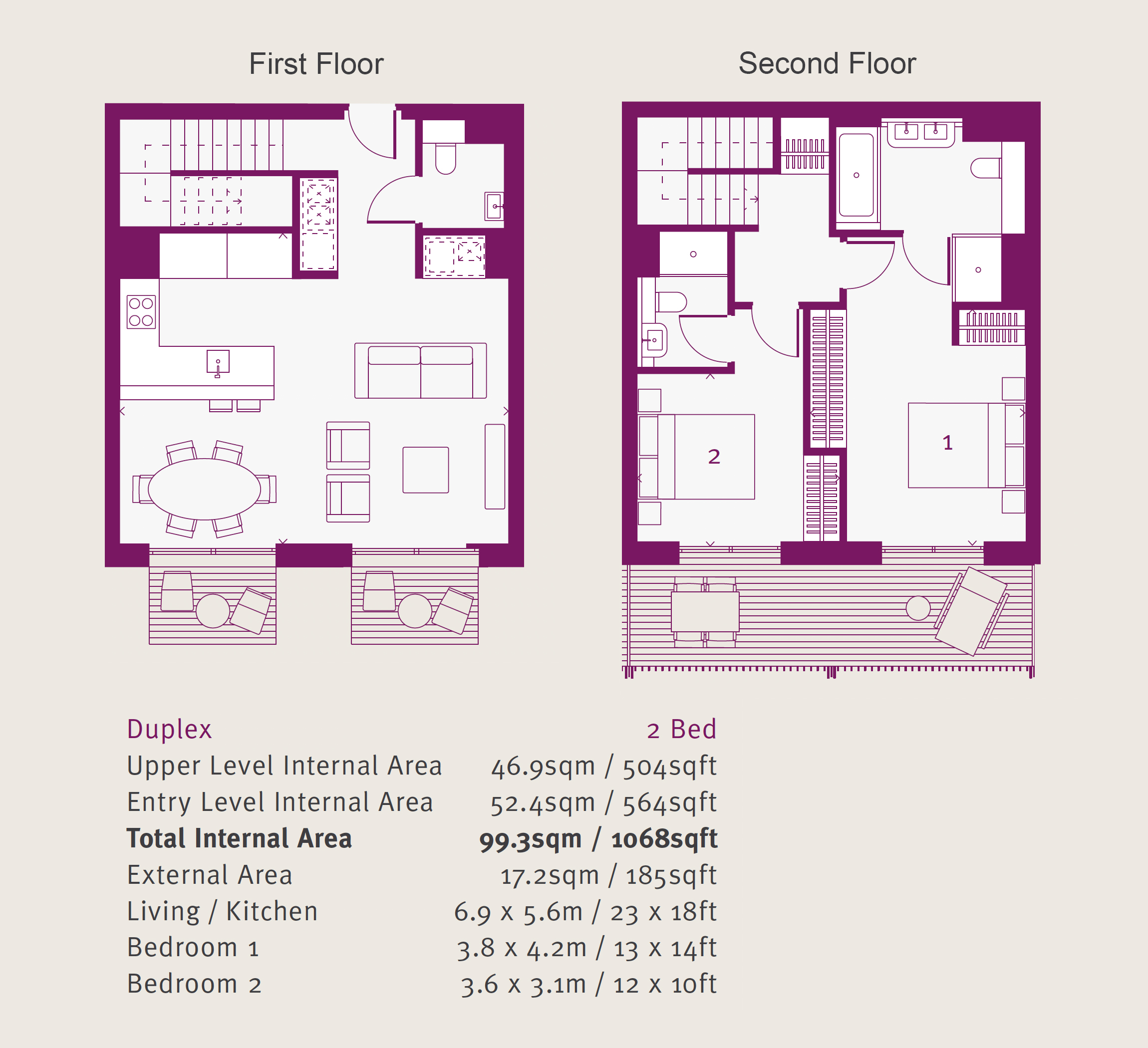 2  bedrooms flat to rent in Clarence Terrace, Regent’s Park NW1-Floorplan