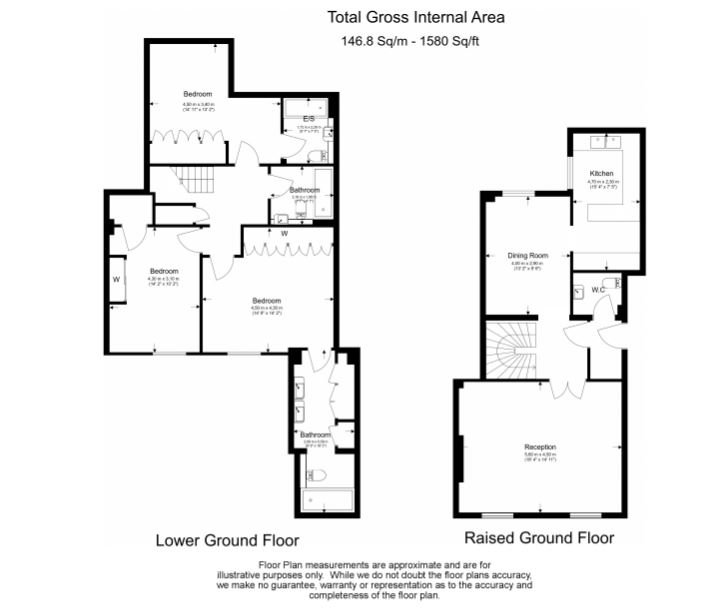 3 bedrooms flat to rent in Courtfield Gardens, Kensington, SW5-Floorplan