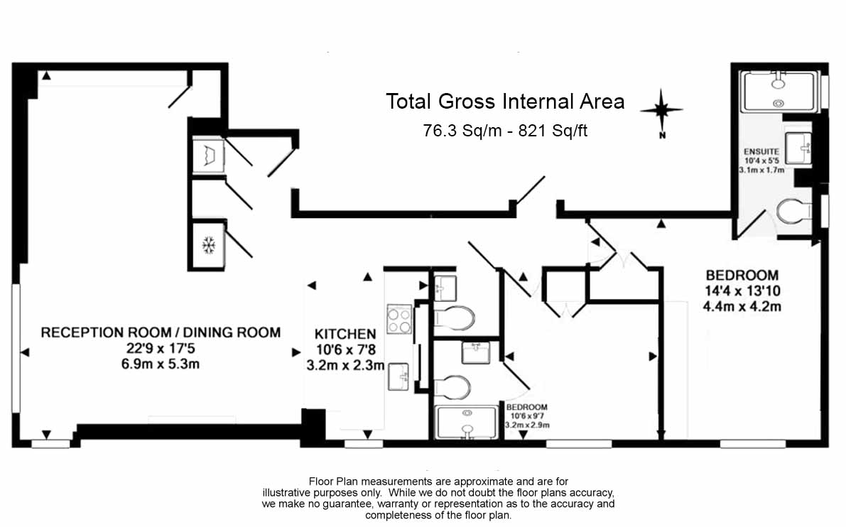 2 bedrooms flat to rent in Elvaston Place, Kensington, SW7-Floorplan