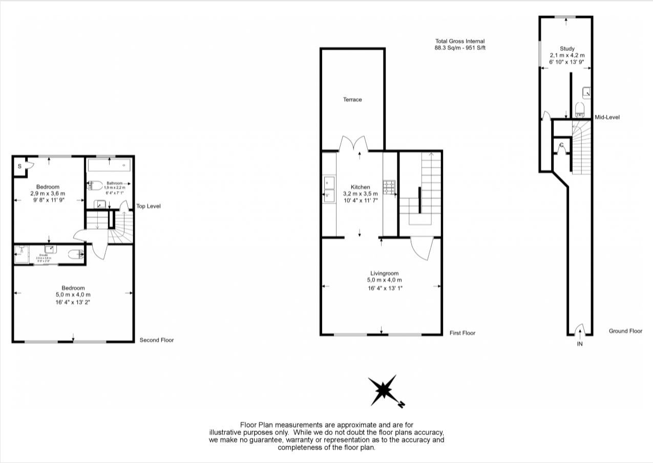 3 bedrooms flat to rent in Gloucester Road, Kensington, SW7-Floorplan