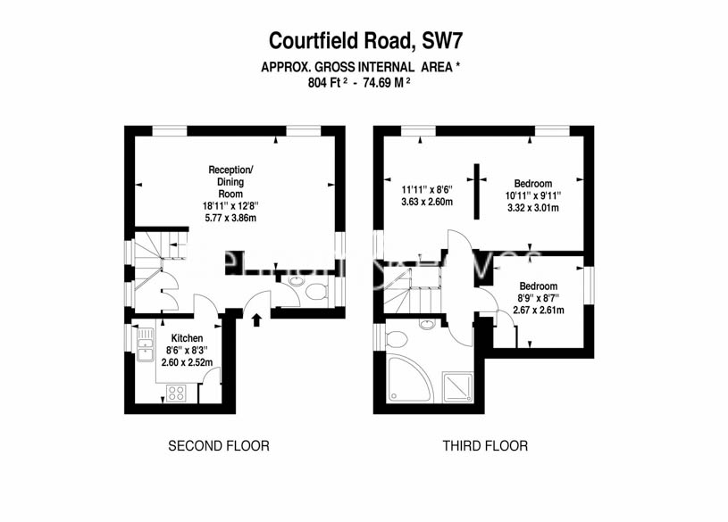 2 bedrooms  for sale in Courtfield Road, South Kensington, SW7-Floorplan