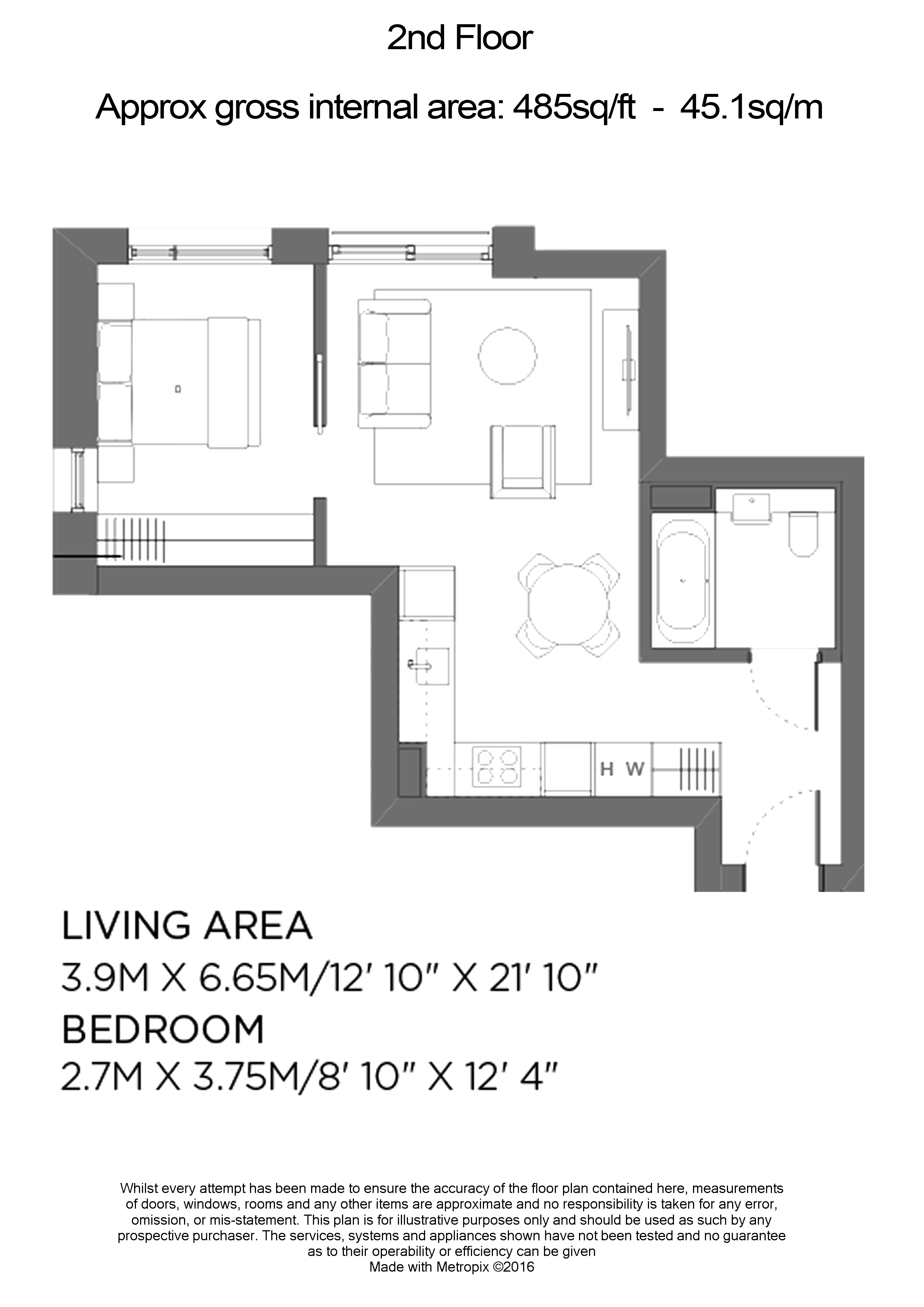 1 bedroom flat to rent in Lillie Square, Earls Court, SW6-Floorplan