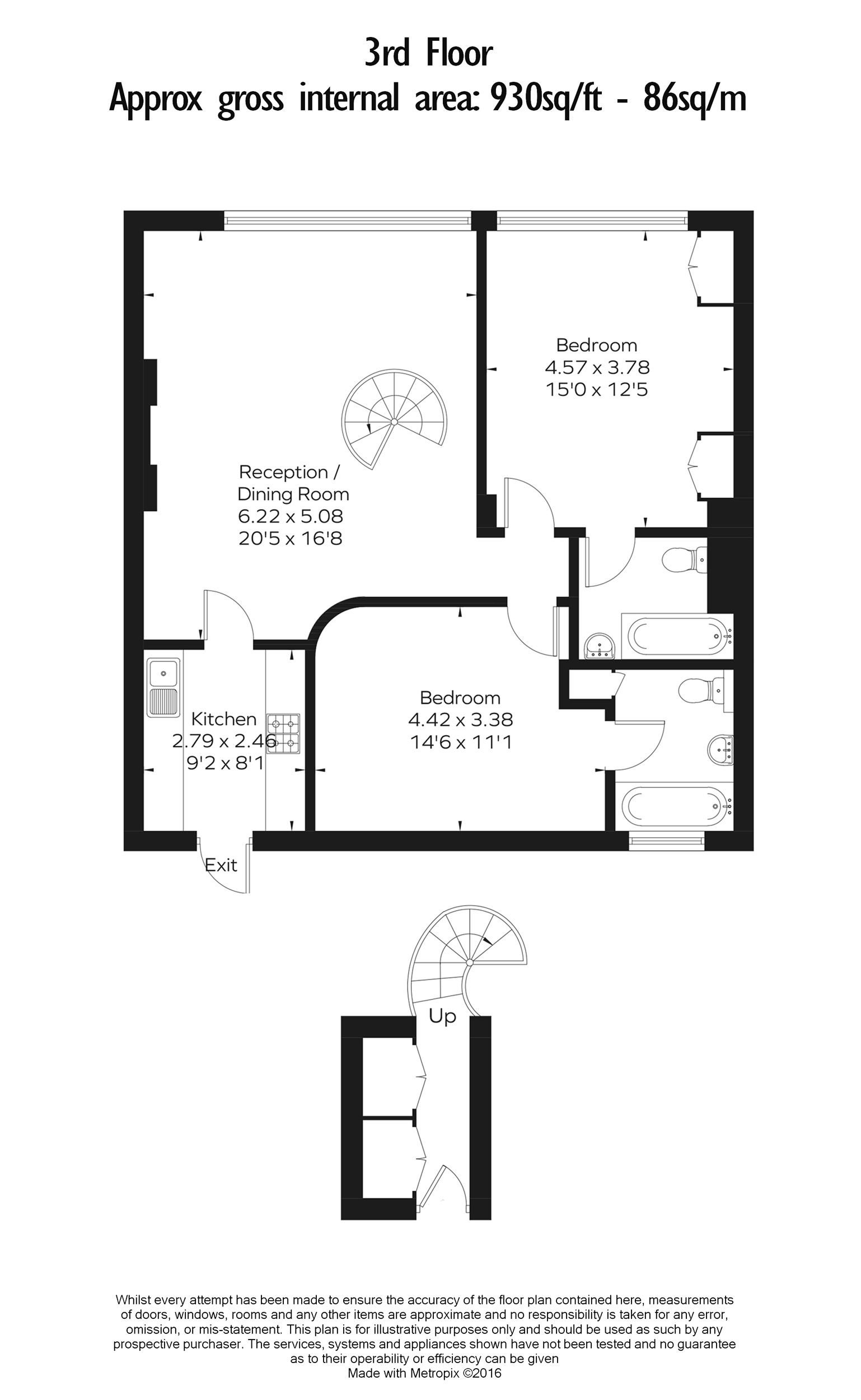 2  bedrooms flat to rent in Palace Gate, Kensington, W8-Floorplan