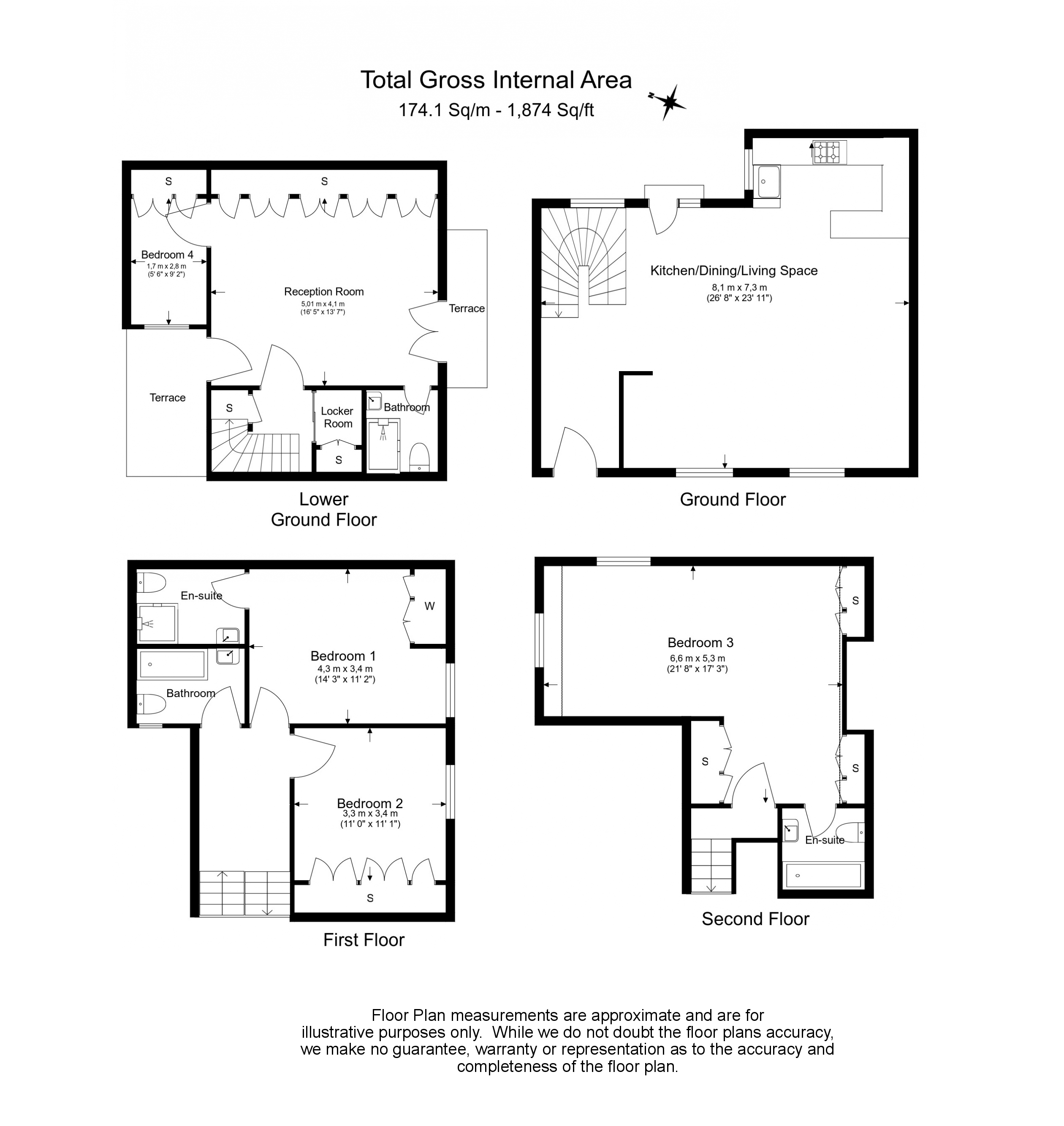 4  bedrooms house to rent in Albert Mews, Kensington, W8-Floorplan