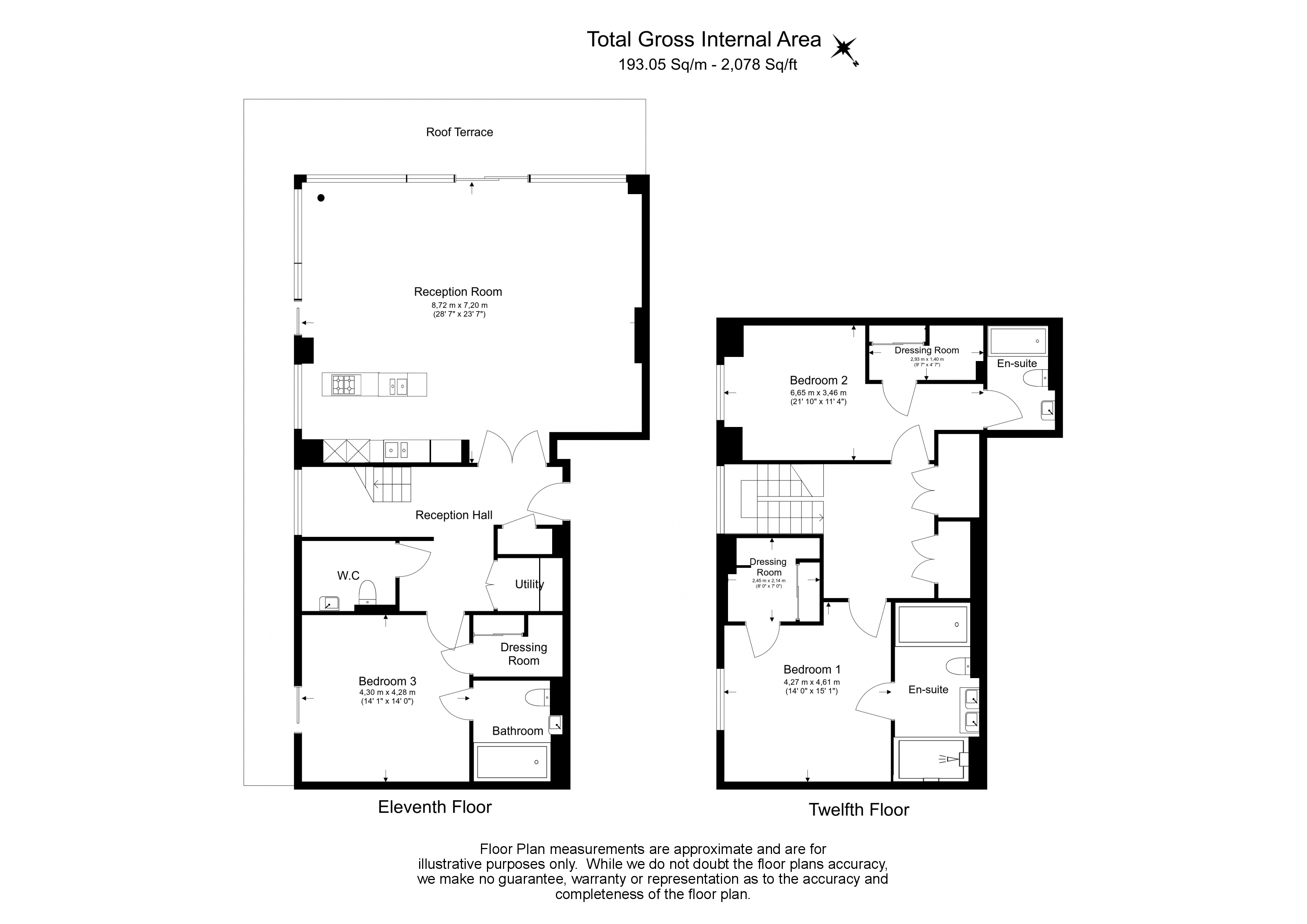 3 bedrooms flat to rent in Wolfe House, 389 Kensington High Street, W14-Floorplan
