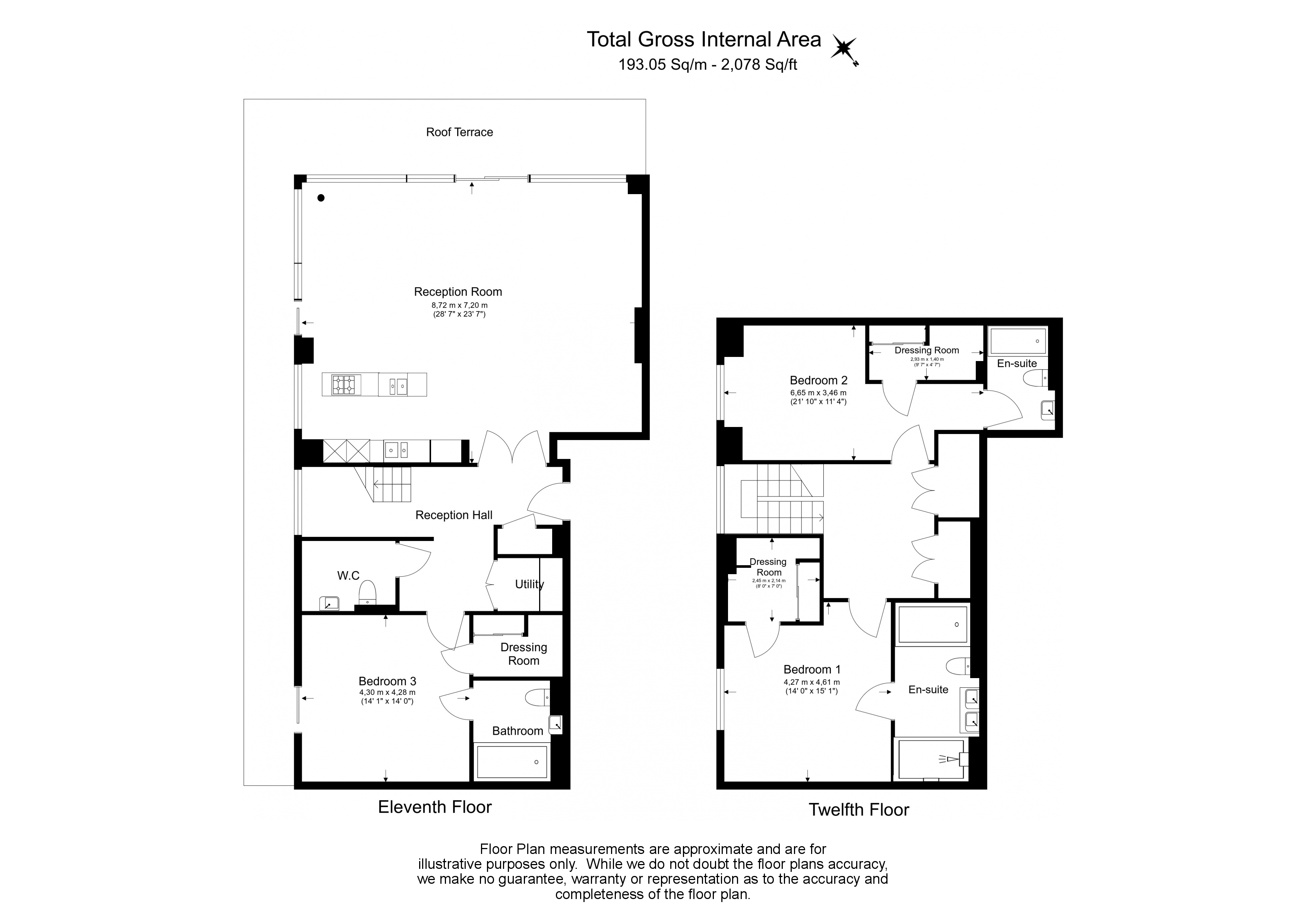 3  bedrooms flat to rent in Wolfe House, 389 Kensington High Street, W14-Floorplan