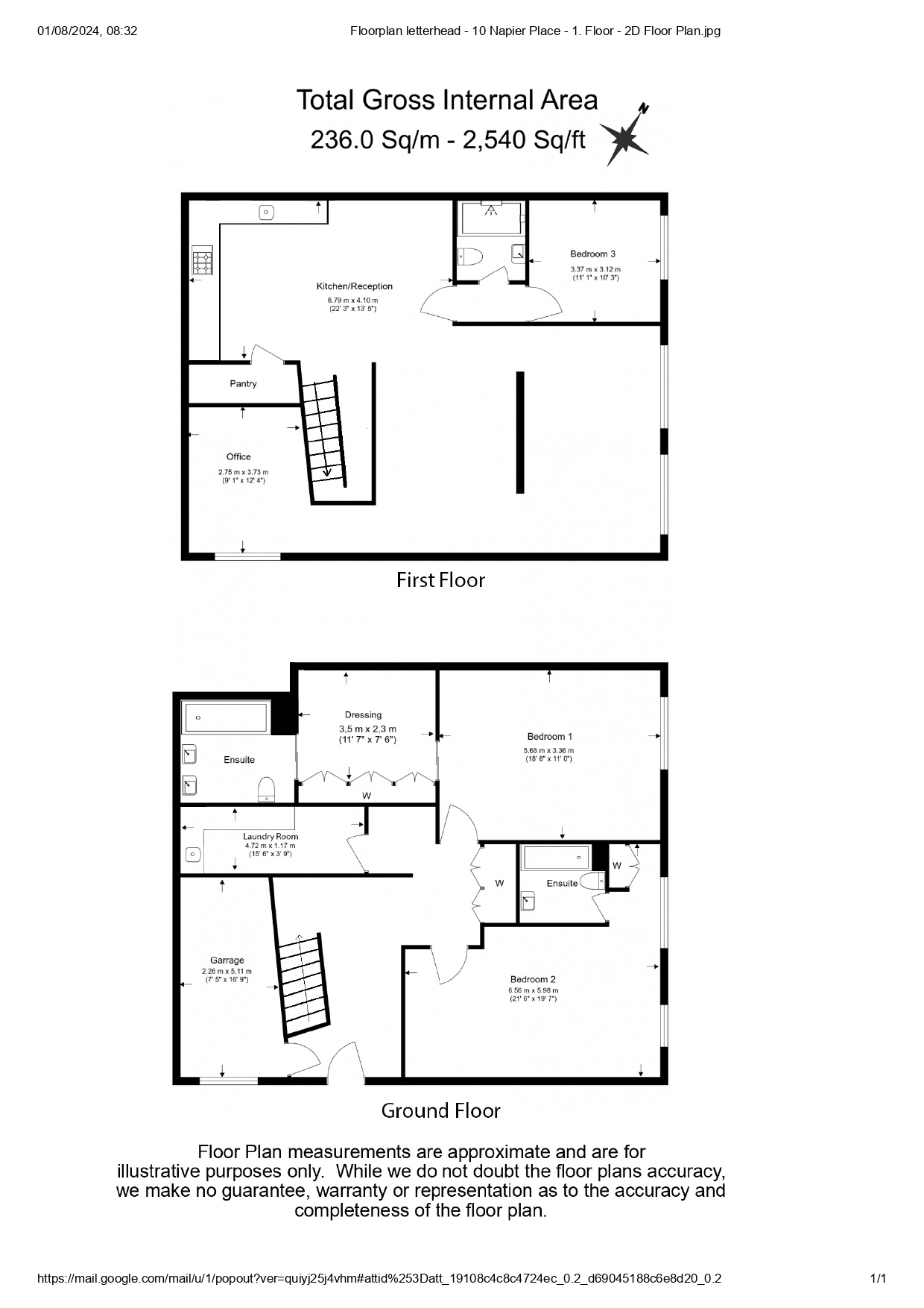 3  bedrooms house to rent in Napier Place, Kensington, W14-Floorplan