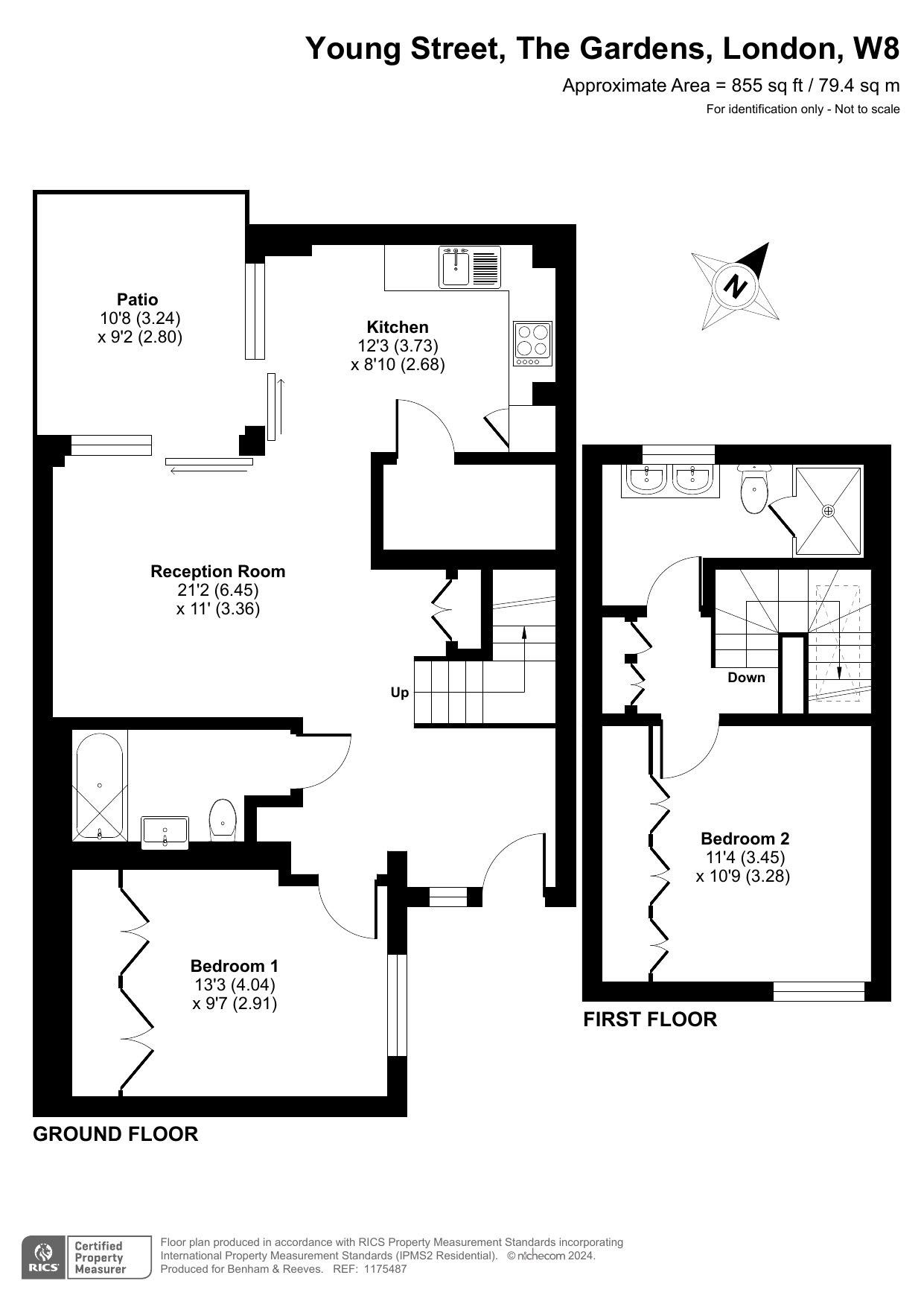 2  bedrooms house to rent in Young Street, Kensington, W8-Floorplan