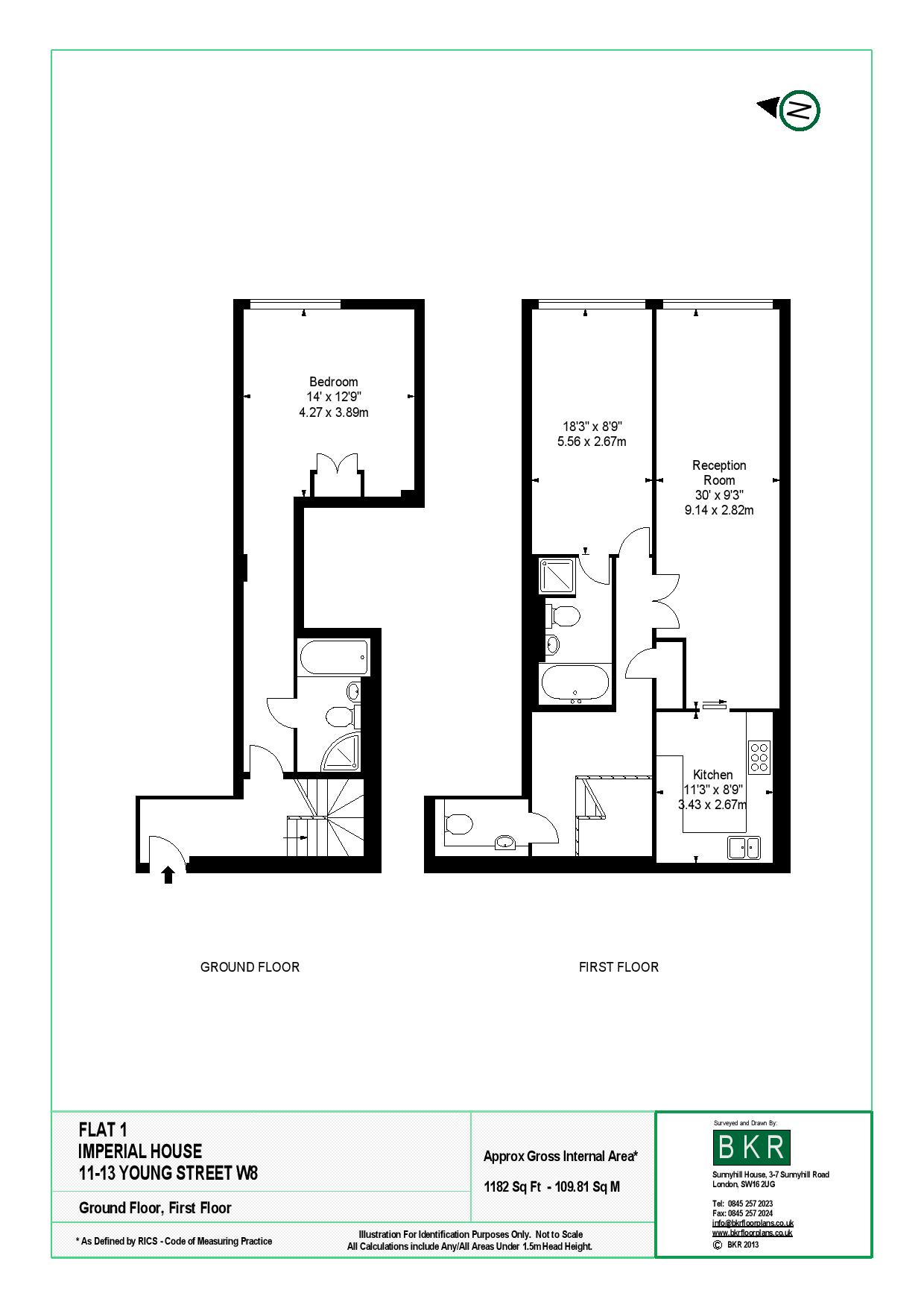 2 bedrooms  for sale in Young Street, Kensington, W8-Floorplan